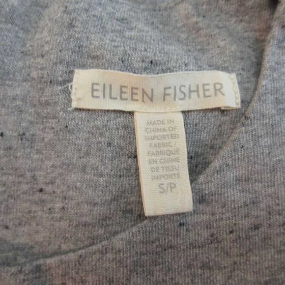 Eileen Fisher Moon Jumpsuit Women Small Gray Organic Cotton Sleeveless Wide Leg - Picture 2 of 9